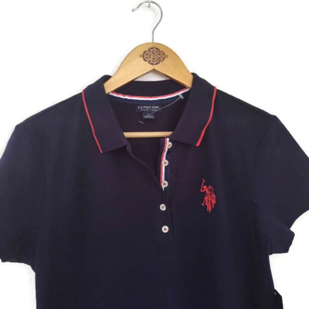 U.S Polo Assoc. New! Navy Casual Fun Dress Size Large - Picture 6 of 6